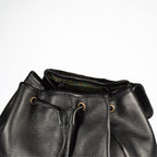 Handmade Leather Backpack 95-38 - Black
